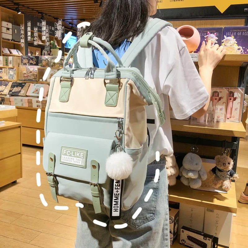 Girly Computer School Bag Fashionable Versatile College Student Korean Version of Large-capacity Backpack Mochila Mujer
Girly Computer School Bag Fashionable Versatile College Student Korean Version of Large-capacity Backpack Mochila Mujer