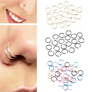 20/40/100pcs C Shaped Septum Nose Ring For Men Women Fashion Fake Nose Hoop Cartilage Tragus Helix Small Piercing Accessories 
20/40/100pcs C Shaped Septum Nose Ring For Men Women Fashion Fake Nose Hoop Cartilage Tragus Helix Small Piercing Accessories