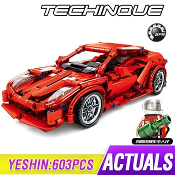 

Yeshin Technic 701501 603PCS Super Racing Car FRR-458 compatible Lepining Building Blocks Bricks DIY boys toys Christmas gift