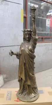 ---514+++31"Western Bronze Copper classical Statue of Liberty Goddess Art Sculpture
---514+++31"Western Bronze Copper classical Statue of Liberty Goddess Art Sculpture