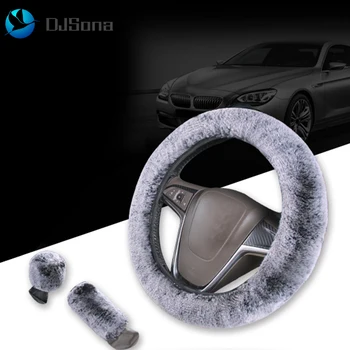 3-piece Set Car Universal Plush Steering Wheel Covers Winter Hand Brake + Gear Cover Set Car Interior Accessories
3-piece Set Car Universal Plush Steering Wheel Covers Winter Hand Brake + Gear Cover Set Car Interior Accessories