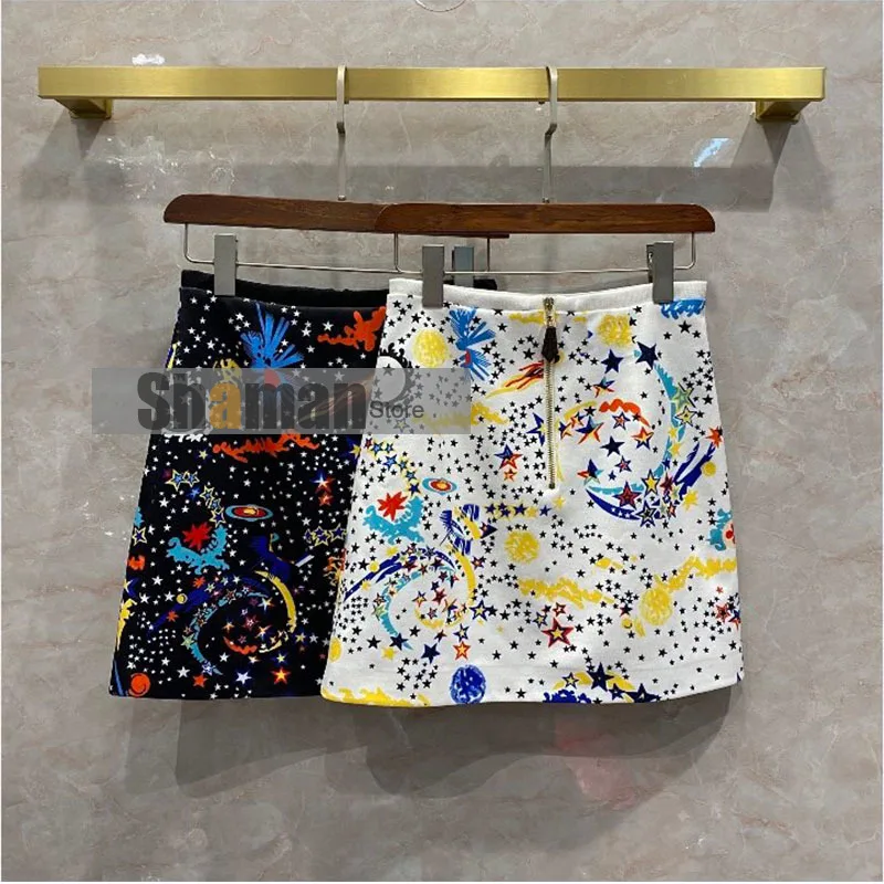Luxury Designer 2021 Spring runway HIGH END 1:1 women Starry Sky Series Logo Leather Zipper Decoration mini skirt woman skirts
Luxury Designer 2021 Spring runway HIGH END 1:1 women Starry Sky Series Logo Leather Zipper Decoration mini skirt woman skirts