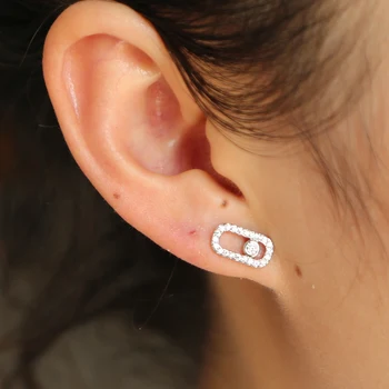 mimimalist cute Jewelry Authentic 925 Sterling Silver 1pc no Move cz Stone Stud Earrings For Women Crystal delicate tiny Earring
mimimalist cute Jewelry Authentic 925 Sterling Silver 1pc no Move cz Stone Stud Earrings For Women Crystal delicate tiny Earring