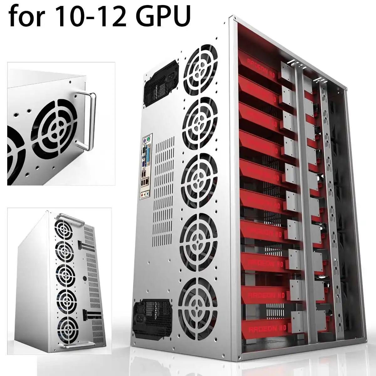 Mining Case for 10-12 GPU Graphics Card Crypto Coin Open Air Mining Frame Rig Graphics Case For 10-12 GPU ETH BTC
Mining Case for 10-12 GPU Graphics Card Crypto Coin Open Air Mining Frame Rig Graphics Case For 10-12 GPU ETH BTC