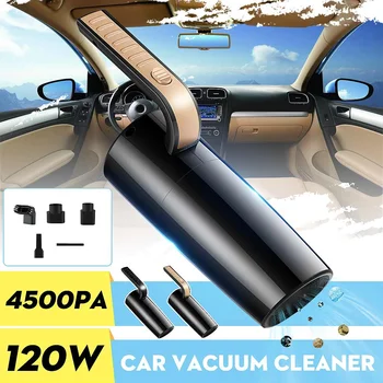 Car Vehicle Vacuum Cleaner Wireless Handheld 12V 120W 4500PA Strong Suction Portable Mini Vacuum Cleaner for Car Cleaning
Car Vehicle Vacuum Cleaner Wireless Handheld 12V 120W 4500PA Strong Suction Portable Mini Vacuum Cleaner for Car Cleaning