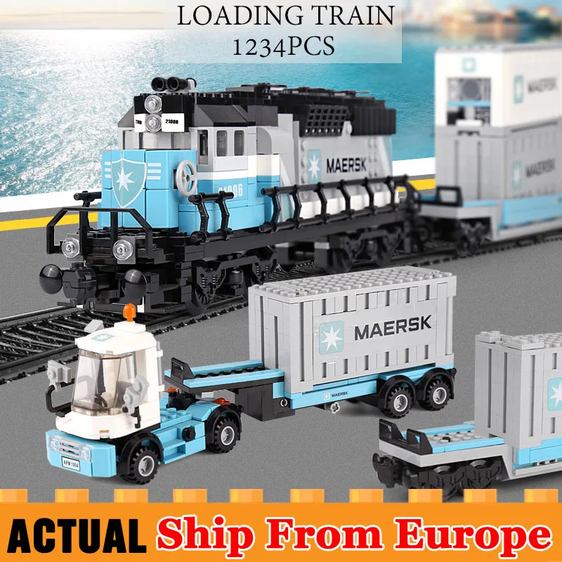 21006 1234Pcs The Technic Series Cargo Train Set Building Blocks Bricks Compatible with Legoed 10219 Toys For Boys Gifts
21006 1234Pcs The Technic Series Cargo Train Set Building Blocks Bricks Compatible with Legoed 10219 Toys For Boys Gifts