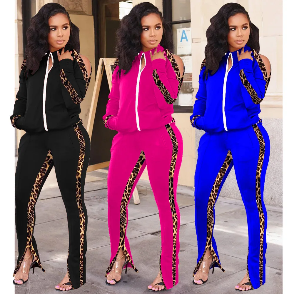 Echoine Leopard Printed Patchwork 2 Pcs Set Women Fitness Tracksuit Zipper Up Sweatshirt Flare Jogger Pants Suit Casual Outfits
Echoine Leopard Printed Patchwork 2 Pcs Set Women Fitness Tracksuit Zipper Up Sweatshirt Flare Jogger Pants Suit Casual Outfits