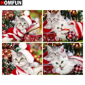 HOMFUN Diamond Painting Full Square/Round Diamond "Christmas cat gift" Pattern Embroidery Cross Stitch 5D Rhinestone Painting
HOMFUN Diamond Painting Full Square/Round Diamond "Christmas cat gift" Pattern Embroidery Cross Stitch 5D Rhinestone Painting
