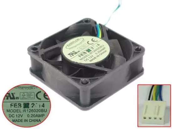 Вентилятор охлаждения сервера EverCool R126020BU, постоянный ток 12 В, 0,2 а, 60x60x20 мм, 4 провода
Вентилятор охлаждения сервера EverCool R126020BU, постоянный ток 12 В, 0,2 а, 60x60x20 мм, 4 провода