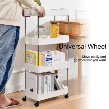 2/3/4 Tiers Slim Storage Cart Mobile Shelving Unit Organizer Slide Out Storage Rolling Utility Cart Rack for Kitchen Bathroom 
2/3/4 Tiers Slim Storage Cart Mobile Shelving Unit Organizer Slide Out Storage Rolling Utility Cart Rack for Kitchen Bathroom