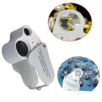 60X30X Jewelry Eye Loupe Magnifier Professional LED Light Jewelers Magnifier Portable Lens Loep Magnifier
60X30X Jewelry Eye Loupe Magnifier Professional LED Light Jewelers Magnifier Portable Lens Loep Magnifier