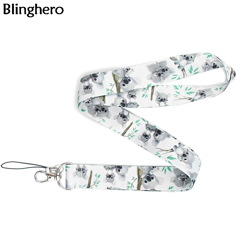 

20pcs/lot Blinghero Lanyards Cartoon Animal Lanyard for Keys ID Badge Phone Keychains USB Badge Cute Neck Strap Hang Rope BH0596