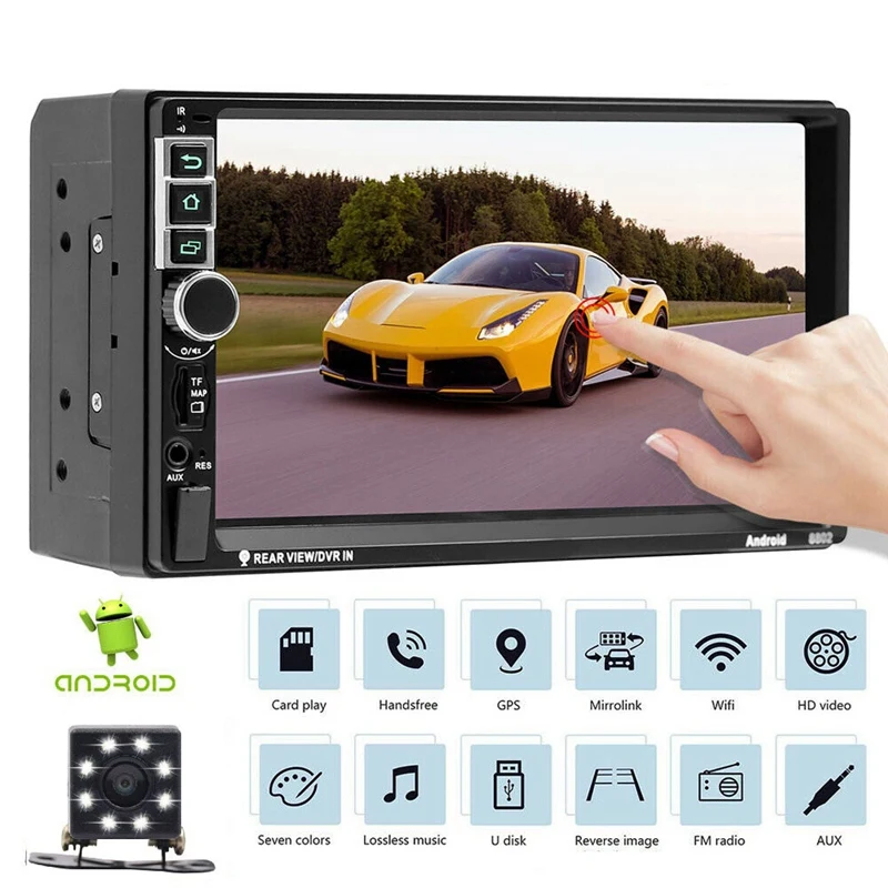 7 inch Android Car Radio 2 Din Autoradio GPS Navigation Universal HD Car Multimedia Player with Camera BT FM Mirrorlink Stereo A
7 inch Android Car Radio 2 Din Autoradio GPS Navigation Universal HD Car Multimedia Player with Camera BT FM Mirrorlink Stereo A
