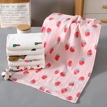 Baby Towel Muslin Cotton Newborn Washcloth Strawberry Printing Infant Bath Towels Baby Hand Face Towels Baby Stuff Kids Towel 
Baby Towel Muslin Cotton Newborn Washcloth Strawberry Printing Infant Bath Towels Baby Hand Face Towels Baby Stuff Kids Towel