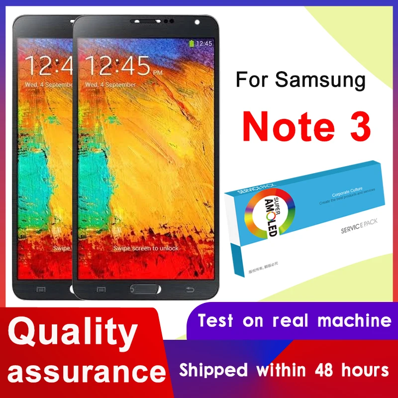 100% Оригинальный 5 7 "Super AMOLED дисплей для SAMSUNG Galaxy Note 3 N9005 полный ЖК-дисплей