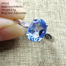Natural Blue Topaz Crystal Ring Women Men Faceted Adjustable Topaz Oval Clear Bead 9x8mm Birthyday Gift Healing Stone AAAAAA
Natural Blue Topaz Crystal Ring Women Men Faceted Adjustable Topaz Oval Clear Bead 9x8mm Birthyday Gift Healing Stone AAAAAA