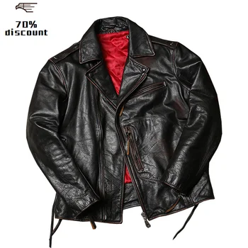 2020 Retro American Style Biker's Leather Jacket Large Size 6XL Genuine Thick Cowhide Winter Slim Fit Motorcycle Leather Coat
2020 Retro American Style Biker's Leather Jacket Large Size 6XL Genuine Thick Cowhide Winter Slim Fit Motorcycle Leather Coat