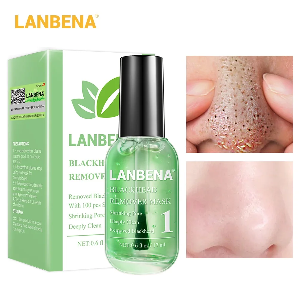 LANBENA Blackhead Remover Mask Serum Shrink Pores Acne Treatment Essence Deep Cleaning Purifying Smooth Skin Care Beauty 100pcs
LANBENA Blackhead Remover Mask Serum Shrink Pores Acne Treatment Essence Deep Cleaning Purifying Smooth Skin Care Beauty 100pcs