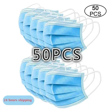 50Pcs/Lot Disposable Masks 3-layer Non-Woven Masks Anti Virus Dust Mouth Face Mask Protection Soft Protective Mask
50Pcs/Lot Disposable Masks 3-layer Non-Woven Masks Anti Virus Dust Mouth Face Mask Protection Soft Protective Mask