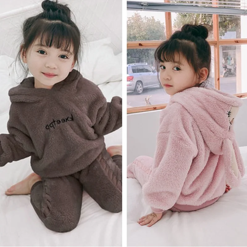 Boys And Girls Suits Super Soft Flannel Thick Rabbit Ear Two-Piece Set Winter New Style Childrenswear 3-8-Year-Old
Boys And Girls Suits Super Soft Flannel Thick Rabbit Ear Two-Piece Set Winter New Style Childrenswear 3-8-Year-Old