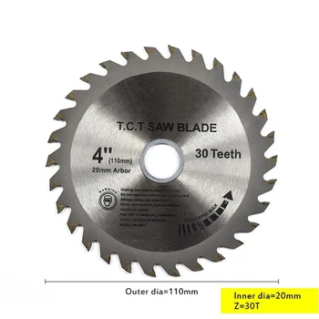New 1pcs 110*1.8*20mm TCT Woodworking Circular Saw Web with 30Teeth Multipurpose Wheel Discs Wood Cutting Blade 
New 1pcs 110*1.8*20mm TCT Woodworking Circular Saw Web with 30Teeth Multipurpose Wheel Discs Wood Cutting Blade