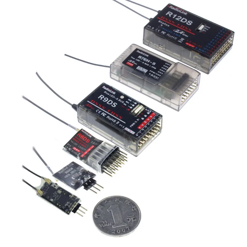 Radiolink 2.4G R12DSM R12DS R9DS R8FM R6DSM R6DS R6FG Rc Receiver for AT9S Transmitter RC FPV Racing Drone
Radiolink 2.4G R12DSM R12DS R9DS R8FM R6DSM R6DS R6FG Rc Receiver for AT9S Transmitter RC FPV Racing Drone