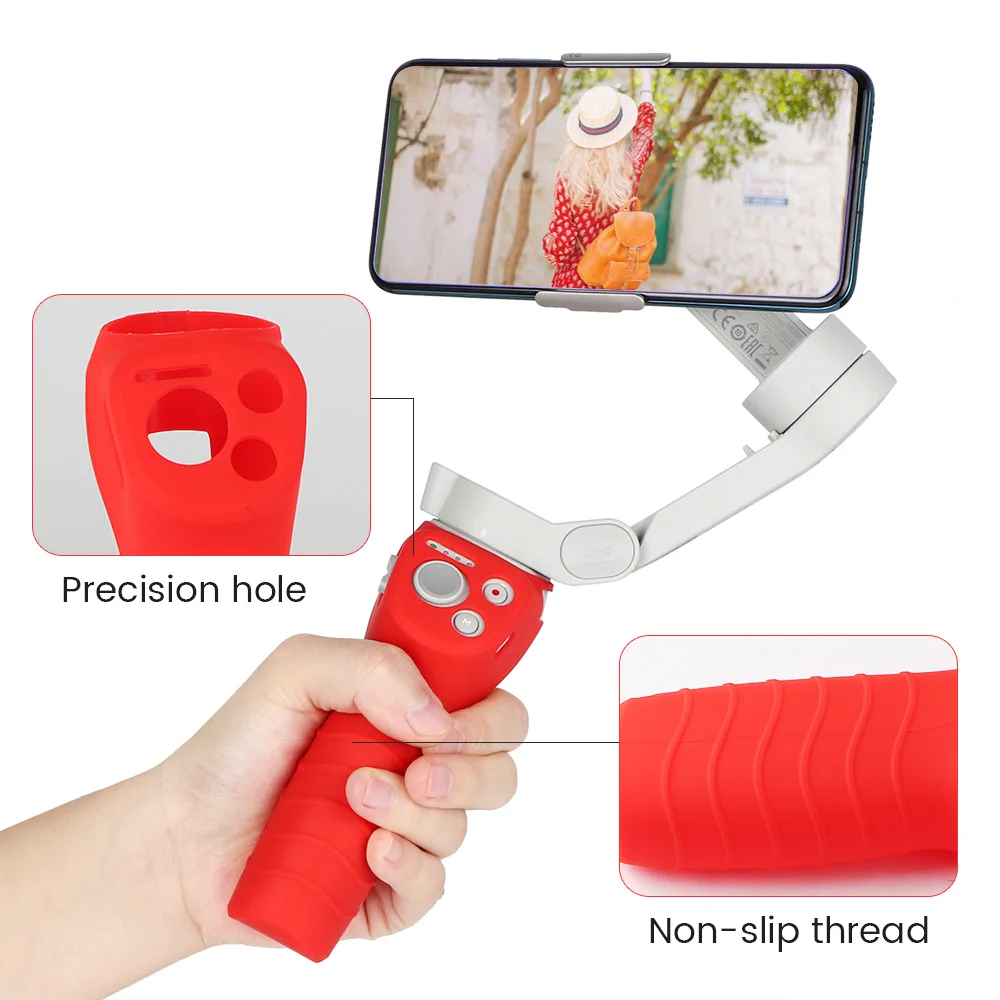 Silicone Protective Case For DJI OM 4 Osmo Mobile 3/4 Handle Case Anti-scratch Cover Sleeve Skin Protector Washable Accessories 
Silicone Protective Case For DJI OM 4 Osmo Mobile 3/4 Handle Case Anti-scratch Cover Sleeve Skin Protector Washable Accessories