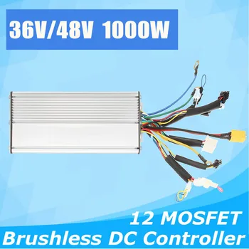 DC 36V 48V 1000W Electric Bicycle Brushless Speed Motor Controller For Electric Bike Scooter E-bike sine wave IP64 Waterproof
DC 36V 48V 1000W Electric Bicycle Brushless Speed Motor Controller For Electric Bike Scooter E-bike sine wave IP64 Waterproof