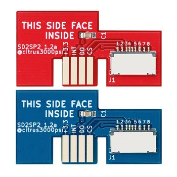 2 Pcs Replacement Micro-Sd Card Adapter Tf Card Reader for Ngc Gamecube Sd2Sp2 Sdload Sdl Adapter-Red & Blue
2 Pcs Replacement Micro-Sd Card Adapter Tf Card Reader for Ngc Gamecube Sd2Sp2 Sdload Sdl Adapter-Red & Blue