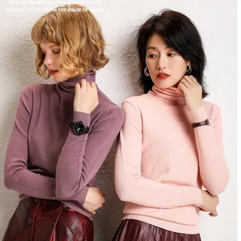 18 COLORS Long Sleeve Autumn Winter Sweater Women White Knitted Sweaters Pullover Jumper Fashion 2019 Turtleneck Sweater Female
18 COLORS Long Sleeve Autumn Winter Sweater Women White Knitted Sweaters Pullover Jumper Fashion 2019 Turtleneck Sweater Female