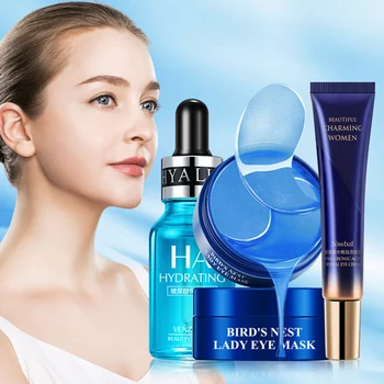 Hyaluronic Acid Skin Care Set Anti-Aging Face Serum 15ml & Moisturizing Eye Patches 60pcs & Remove Dark Circles Eye Cream 20g
Hyaluronic Acid Skin Care Set Anti-Aging Face Serum 15ml & Moisturizing Eye Patches 60pcs & Remove Dark Circles Eye Cream 20g