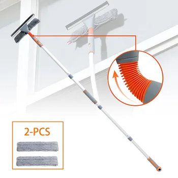 Extension Telescopic Window Squeegee Cleaner with Extension Pole Glass Cleaning Tools with 2 Washing Cloth for Indoor Outdoor K8
Extension Telescopic Window Squeegee Cleaner with Extension Pole Glass Cleaning Tools with 2 Washing Cloth for Indoor Outdoor K8