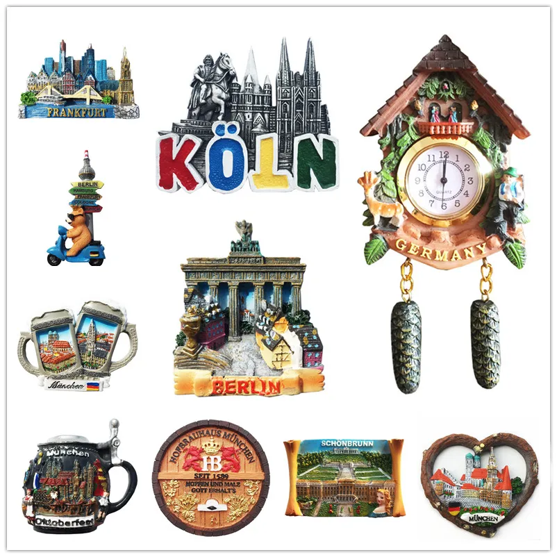 

Europe Germany Fridge Magnets Tourist Souvenirs Crafts Refrigerator magnet Decoration Articles Handicraft