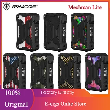 Original Rincoe Mechman Lite TC Box Mod with 228W Max Output Powered by Two External 18650 Batteries & Display Screen E-cig Mod
Original Rincoe Mechman Lite TC Box Mod with 228W Max Output Powered by Two External 18650 Batteries & Display Screen E-cig Mod