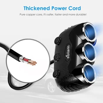 SOONHUA 3.1A Dual USB Ports Car Charger Intelligent Protection Adapter With Real Time Voltage Display Cigarette Lighter Sockets
SOONHUA 3.1A Dual USB Ports Car Charger Intelligent Protection Adapter With Real Time Voltage Display Cigarette Lighter Sockets