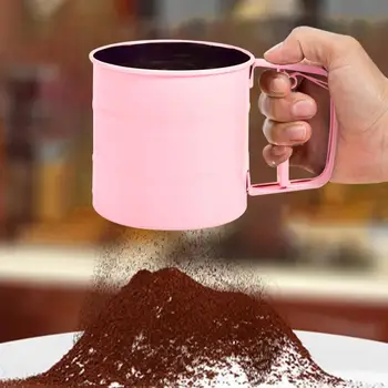 Handheld Flour Shaker Stainless Steel Mesh Sieve Cup Powder Flour Sieve Icing Sugar Bake Pastry Tool Kitchen Gadgets
Handheld Flour Shaker Stainless Steel Mesh Sieve Cup Powder Flour Sieve Icing Sugar Bake Pastry Tool Kitchen Gadgets