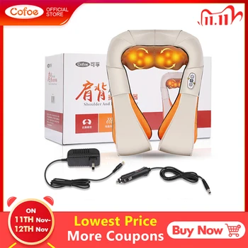 Cofoe Neck and Shoulder Massager Heating Deep Tissue 3D Kneading Vibration Machine for Muscles Pain Relief
Cofoe Neck and Shoulder Massager Heating Deep Tissue 3D Kneading Vibration Machine for Muscles Pain Relief