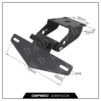 For KTM DUKE 390 200 125 RC390 2017 2018 2019 CNC Motorcycle Adjustable Angle License LED lamp Number Plate Frame Holder Bracket
For KTM DUKE 390 200 125 RC390 2017 2018 2019 CNC Motorcycle Adjustable Angle License LED lamp Number Plate Frame Holder Bracket