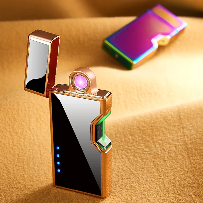 Laser Induction Rotating Arc Infrared Induction Switch Windproof Metal Cigarette Lighter USB Cycle Fast Charging Encendedores
Laser Induction Rotating Arc Infrared Induction Switch Windproof Metal Cigarette Lighter USB Cycle Fast Charging Encendedores