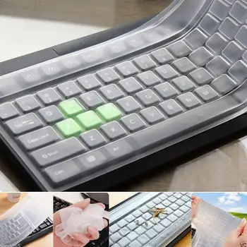 Universal Silicone Keyboard Cover Skin Protector Film Keyboard Cover Waterproof Computer Protective Desktop Cover Dustproof Z9X2
Universal Silicone Keyboard Cover Skin Protector Film Keyboard Cover Waterproof Computer Protective Desktop Cover Dustproof Z9X2