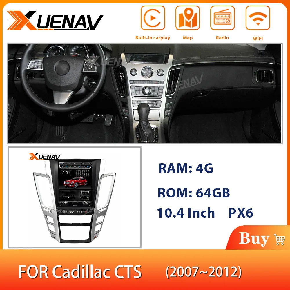 XUENAV 10.4 Inch 2din Android PX6 Car GPS Navigation For-Cadillac CTS 2007-2012 Car Radio Autoradio DVD Multimedia Player
XUENAV 10.4 Inch 2din Android PX6 Car GPS Navigation For-Cadillac CTS 2007-2012 Car Radio Autoradio DVD Multimedia Player
