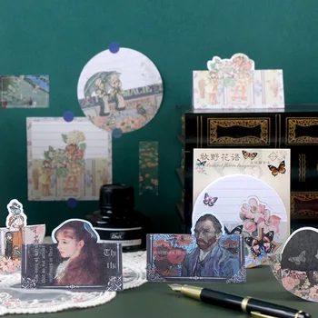 4 Sheets/set Creative Three-dimensional Message Card Vintage Van Gogh Style Planner Book Journal Material Small Card Memo Sheet
4 Sheets/set Creative Three-dimensional Message Card Vintage Van Gogh Style Planner Book Journal Material Small Card Memo Sheet