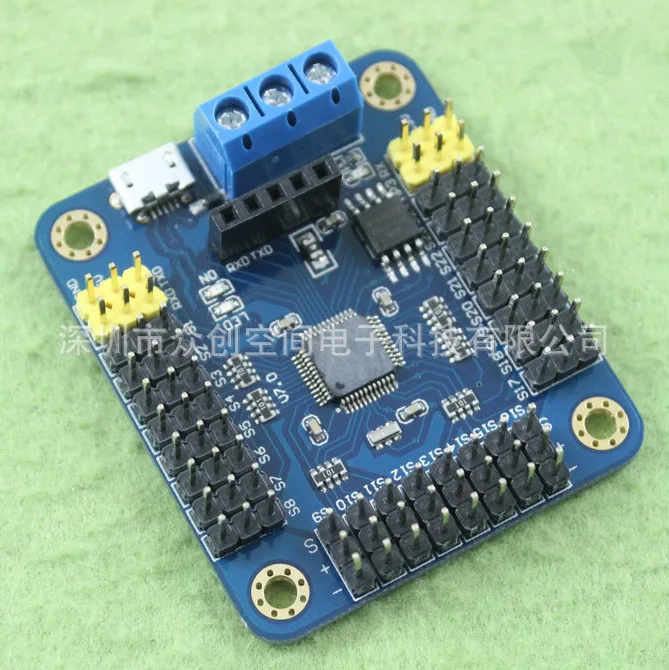 Mini USB 24 Way Servo Controller Servo Control Board Steering Gear Drive USC-24 with Line C2B3
Mini USB 24 Way Servo Controller Servo Control Board Steering Gear Drive USC-24 with Line C2B3