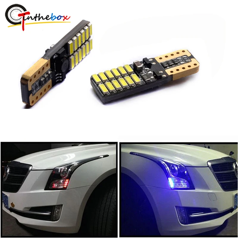 GTinthebox 2Pcs 12V T10 194 24-SMD Brilliant Red/A/W/Ice Blue/Blue LED Bulbs Front Sidemarker Lights For 2013-2016 CADILLAC ATS
GTinthebox 2Pcs 12V T10 194 24-SMD Brilliant Red/A/W/Ice Blue/Blue LED Bulbs Front Sidemarker Lights For 2013-2016 CADILLAC ATS