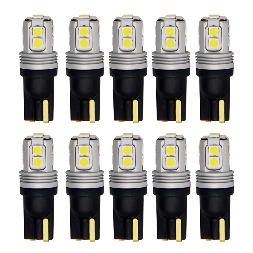 Super Brighter T10 W5W Led Bulb 194 168 3030 Chips Canbus Error Free Led Parking Bulb Auto Wedge Clearance Lamp 6000K 12V Led
Super Brighter T10 W5W Led Bulb 194 168 3030 Chips Canbus Error Free Led Parking Bulb Auto Wedge Clearance Lamp 6000K 12V Led