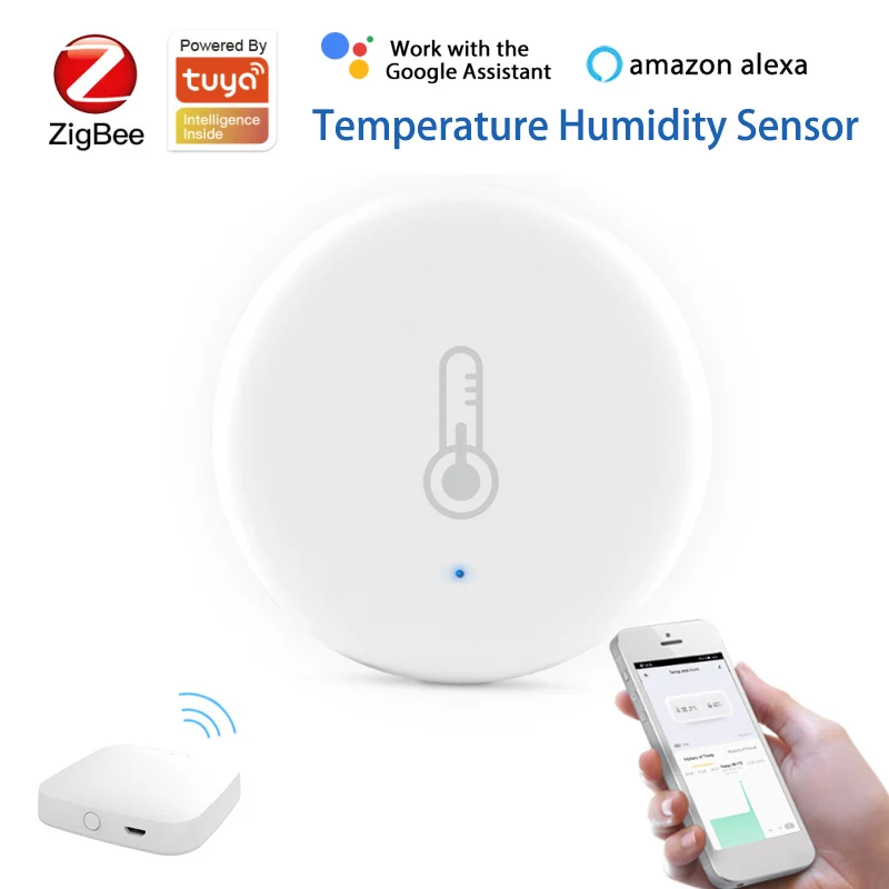 New Tuya ZigBee Smart Temperature And Humidity Sensor App Wireless Gateway Hub Smart Home Work with Alexa Google Home Assistant
New Tuya ZigBee Smart Temperature And Humidity Sensor App Wireless Gateway Hub Smart Home Work with Alexa Google Home Assistant