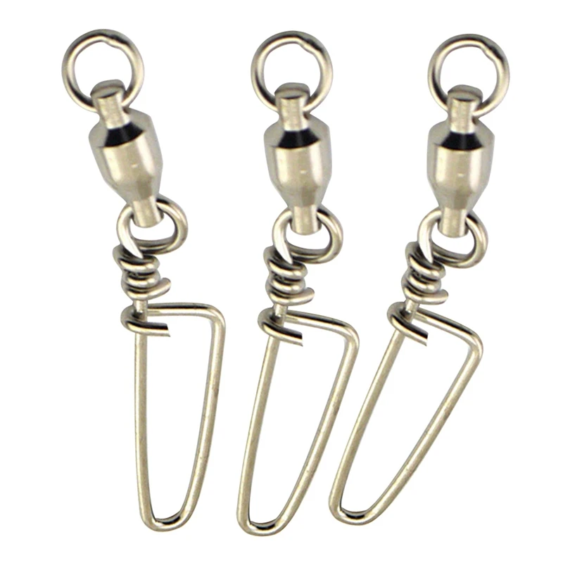 40Pcs Fishing Ball Bearing Swivel Coastlock Snap Fishing Line Connector, 20Pcs No.4 & 20Pcs No.6
40Pcs Fishing Ball Bearing Swivel Coastlock Snap Fishing Line Connector, 20Pcs No.4 & 20Pcs No.6