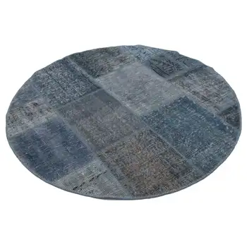 150x150 Cm Blue Handmade Round Patchwork Rug-5x5 Ft
150x150 Cm Blue Handmade Round Patchwork Rug-5x5 Ft