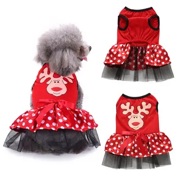 Winter Lovely Christmas Elk Print Pet Dog Dresses Warm Costume Coat Pet Dress for Dog Pet Products Christmas Decoration
Winter Lovely Christmas Elk Print Pet Dog Dresses Warm Costume Coat Pet Dress for Dog Pet Products Christmas Decoration