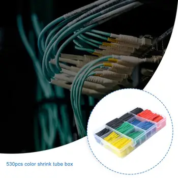 530Pcs Heat Shrink Tubing Insulation Shrinkable Tube Assortment Electronic Polyolefin Wire Cable Sleeve Kit
530Pcs Heat Shrink Tubing Insulation Shrinkable Tube Assortment Electronic Polyolefin Wire Cable Sleeve Kit